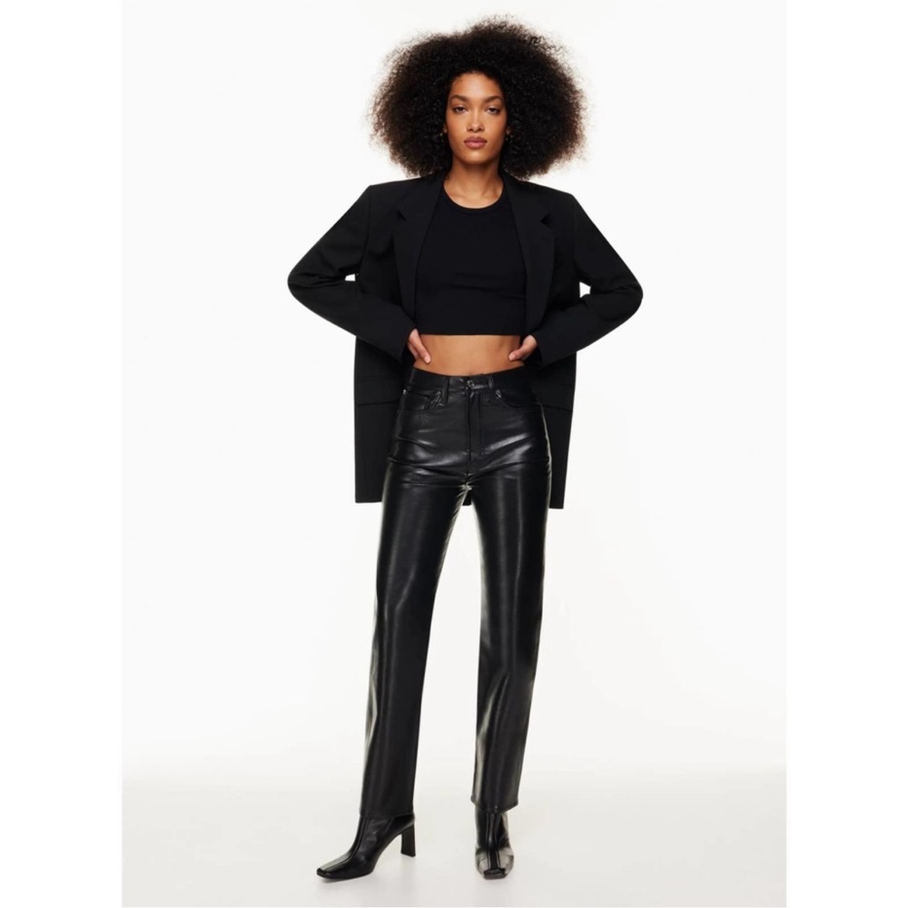 NEW Agolde Recycled Leather 90’s Pinch Waist in Detox Leather
